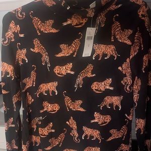 Anthropologie knit tiger turtleneck ❤️